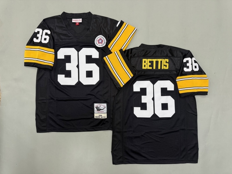 Men 2025 Pittsburgh Steelers #36 Bettis black Throwback Limited NFL Jersey style 002->pittsburgh steelers->NFL Jersey